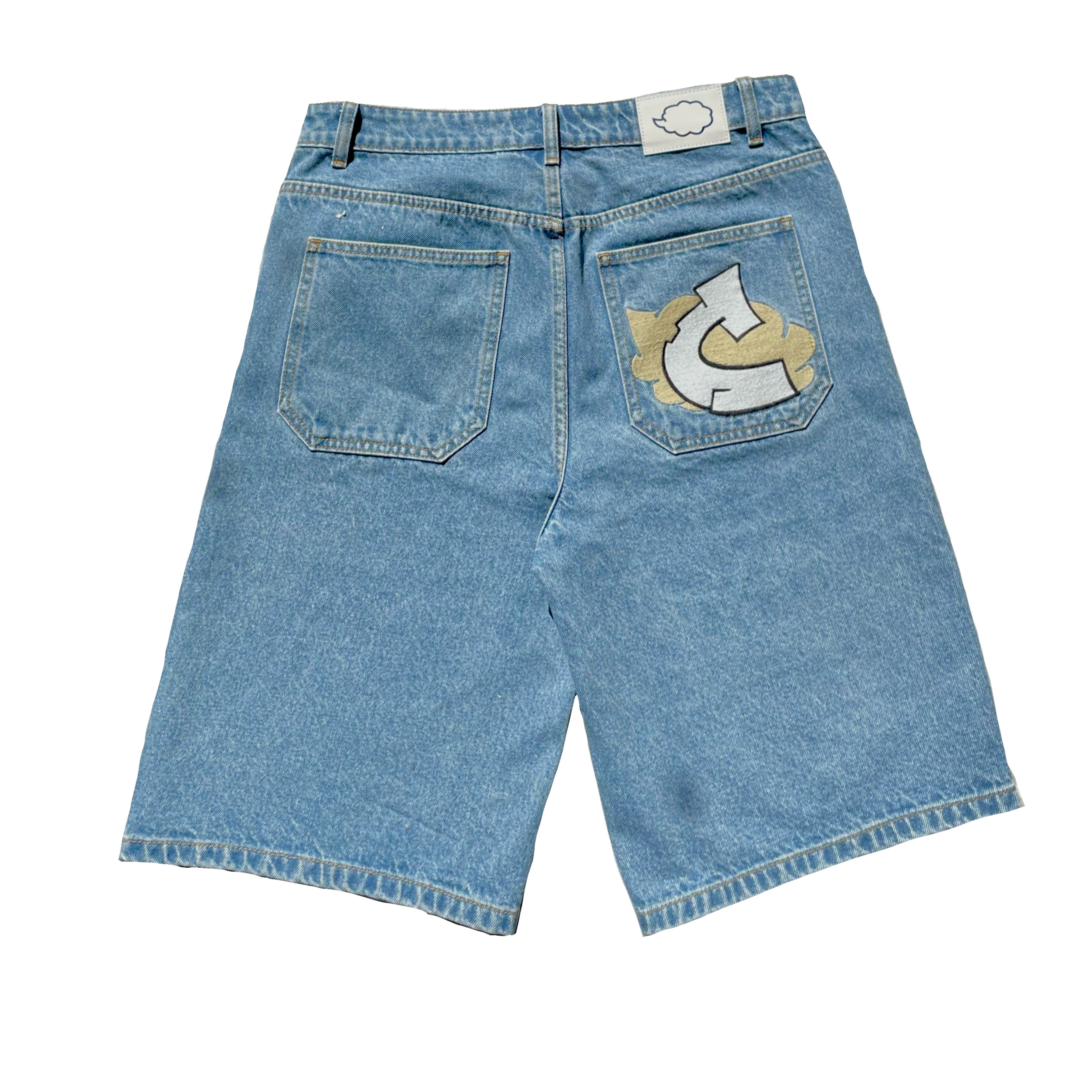 Cloudtag Light Blue/Beige Jorts
