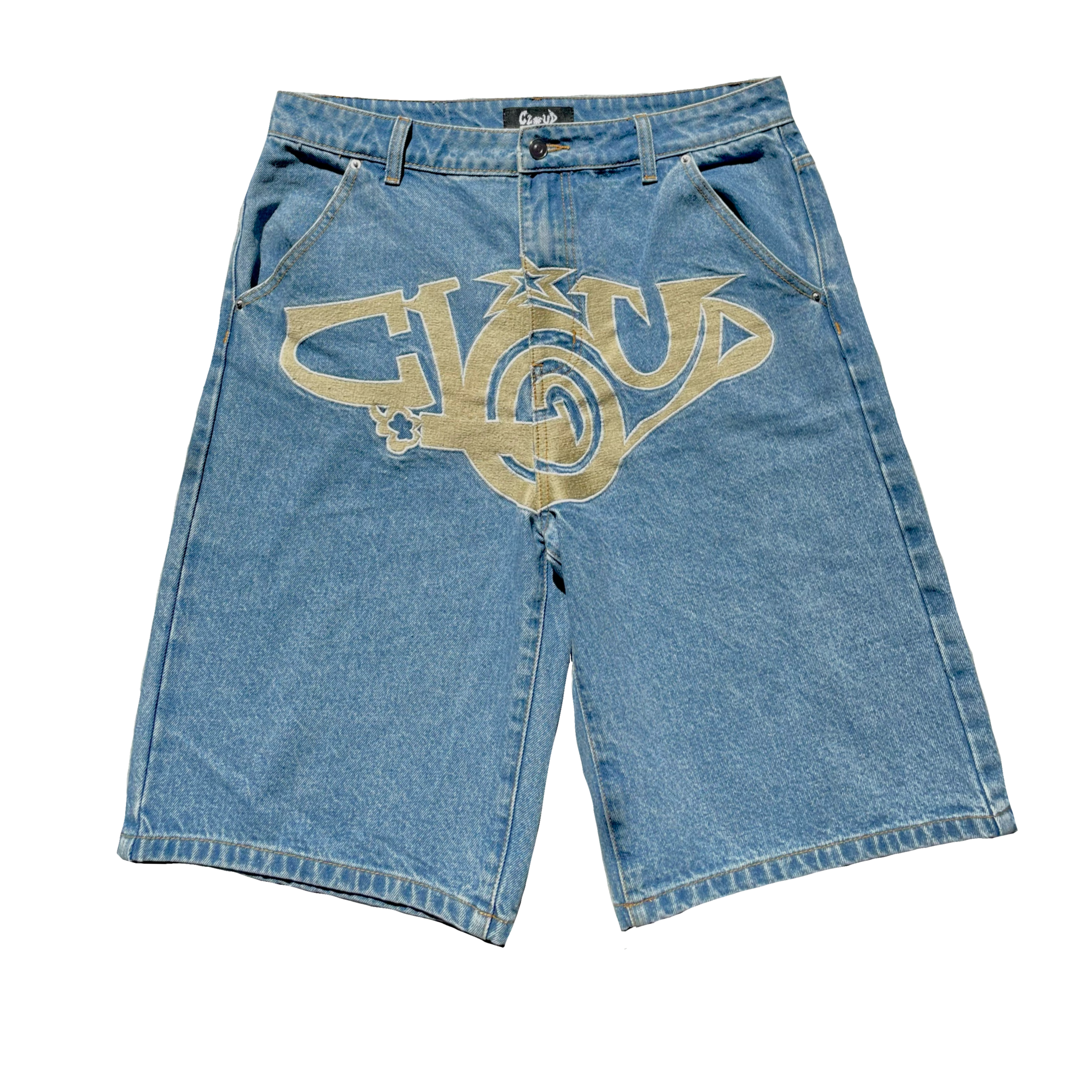 Cloudtag Light Blue/Beige Jorts