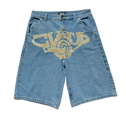 CLOUDTAG LIGHT BLUE/BEIGE JORTS