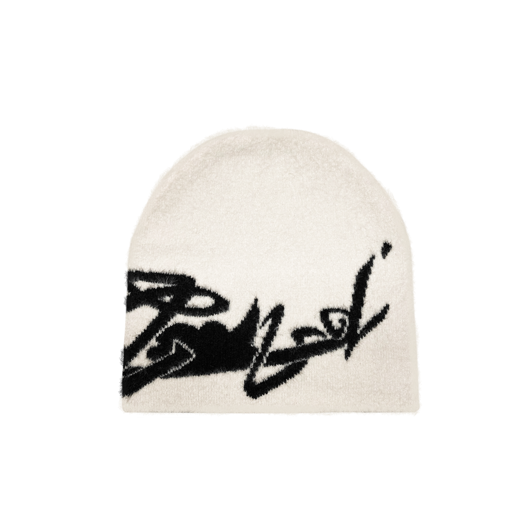 “Cloudtag” Reversible Mohair Beanie