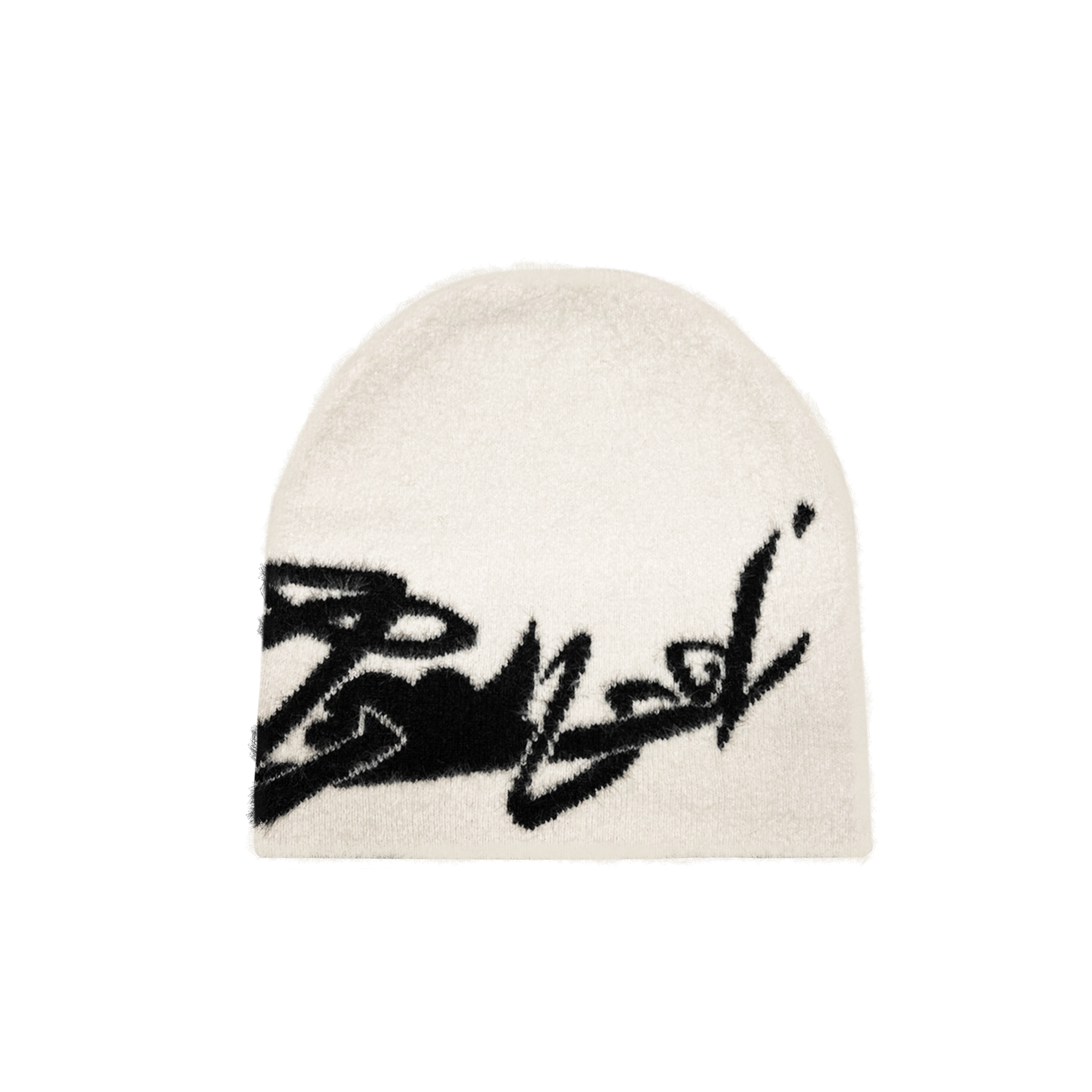 “Cloudtag” Reversible Mohair Beanie