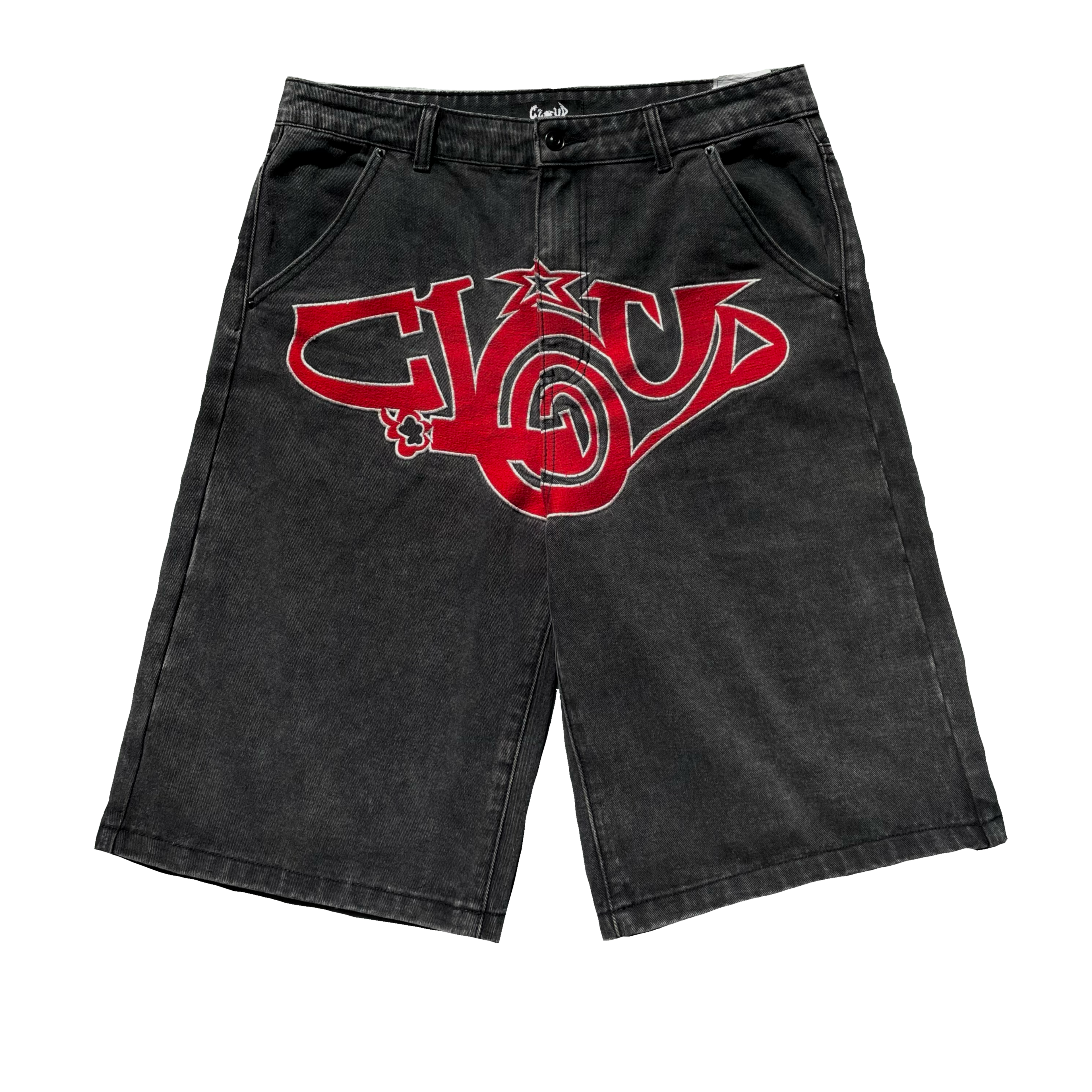 Cloudtag Black/Red Jorts