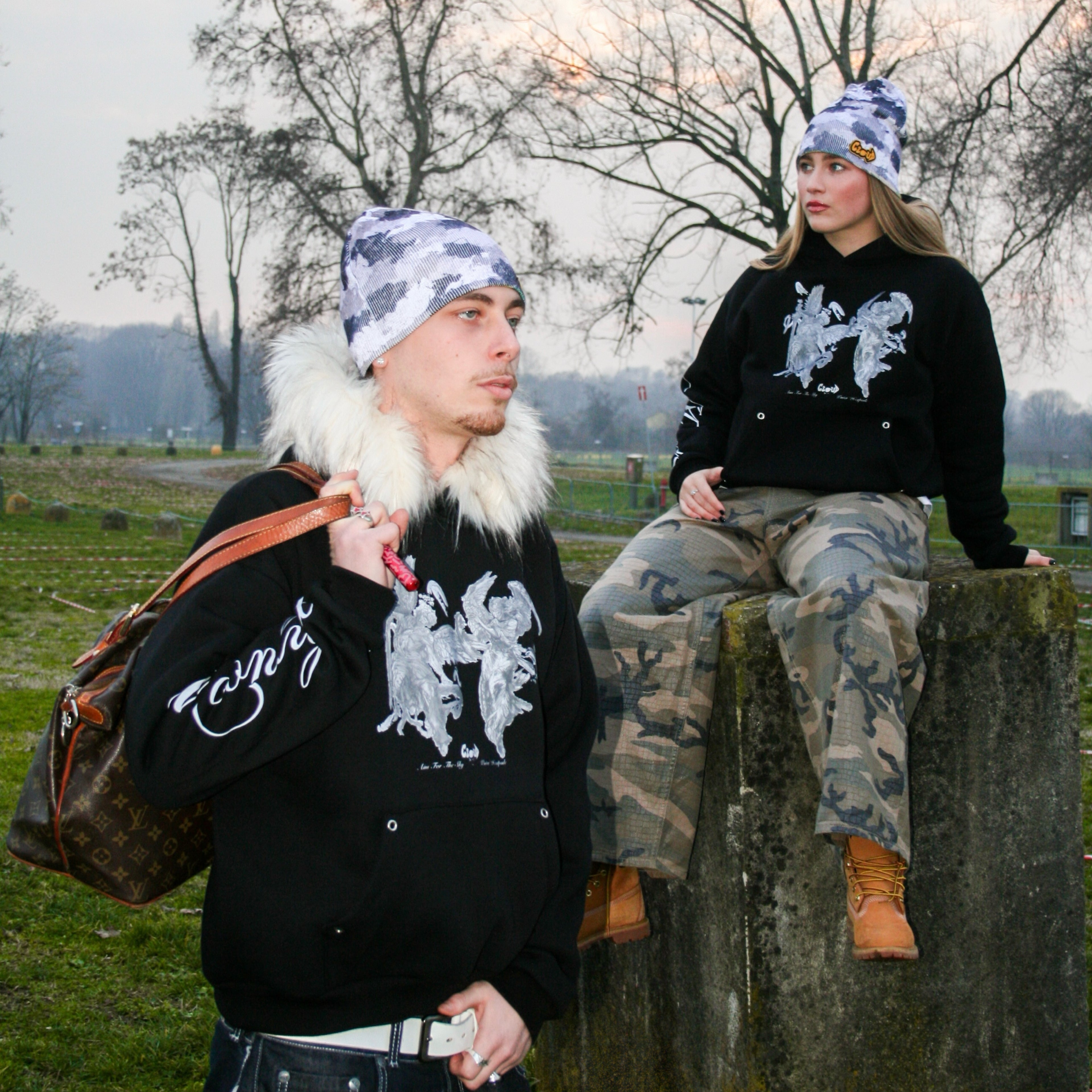 “Midnight War” Fur Hoodie