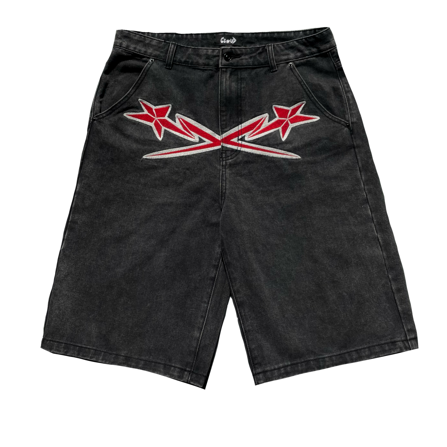 CYBERCLOUD BLACK/RED JORTS