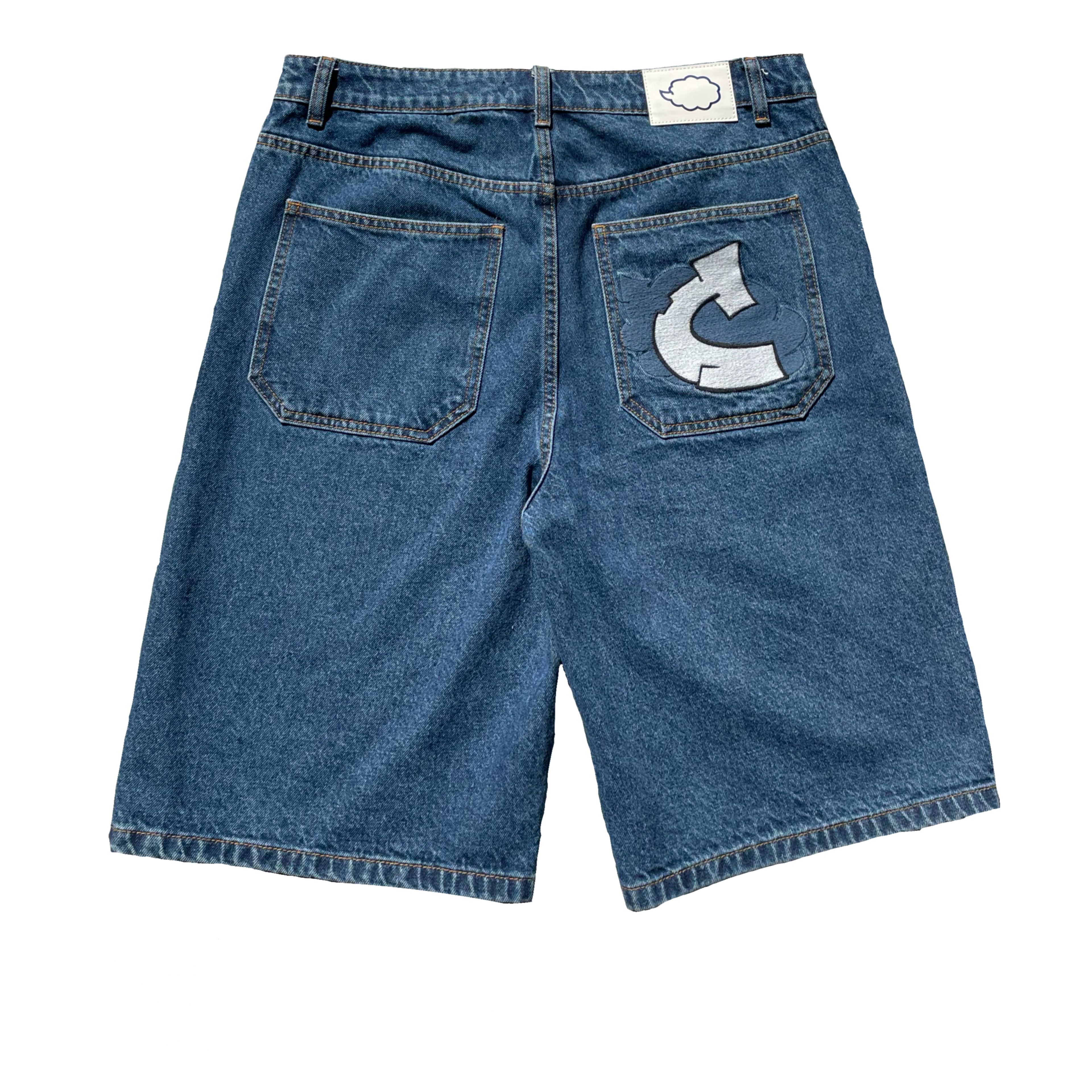 Cybercloud White/Blue Jorts
