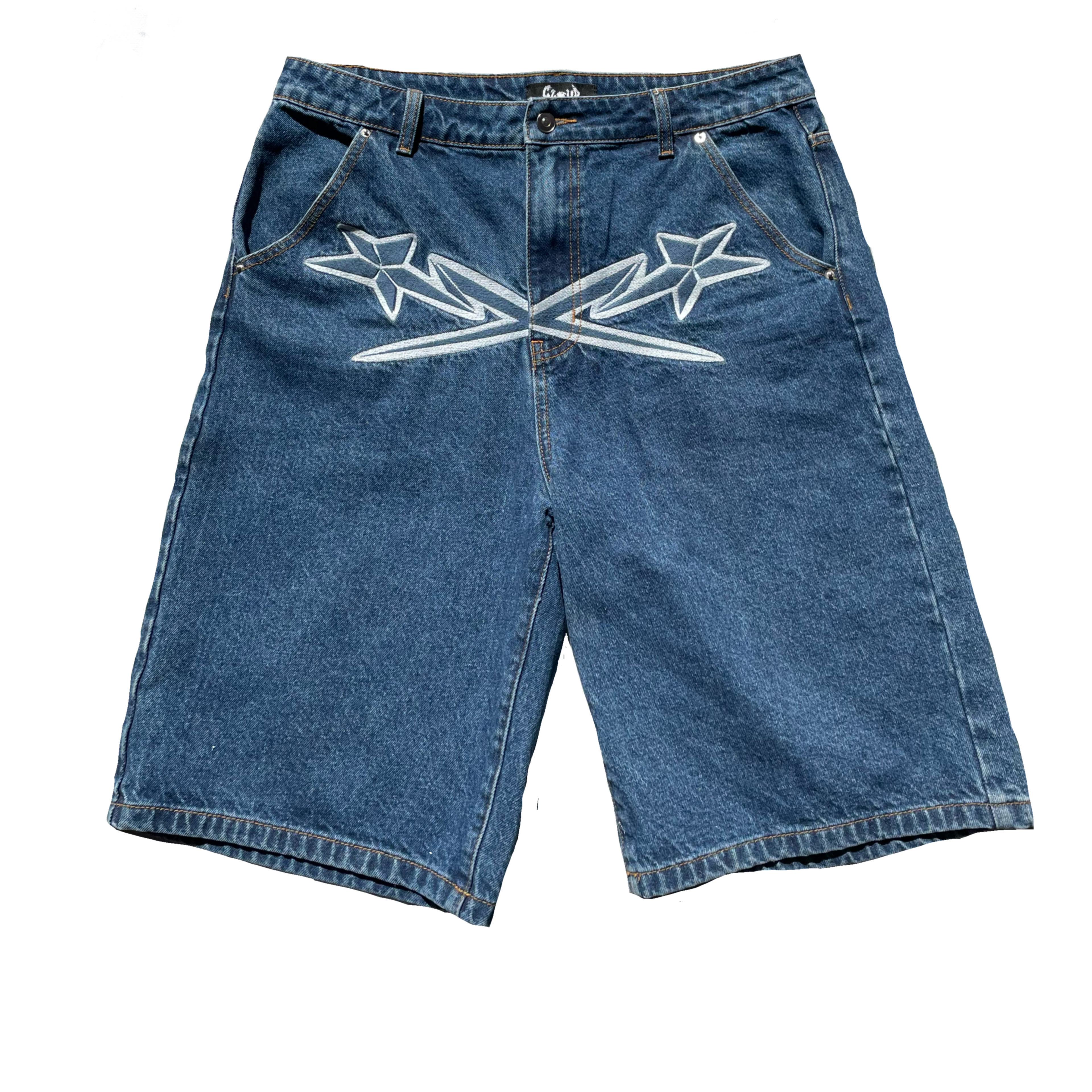 Cybercloud White/Blue Jorts