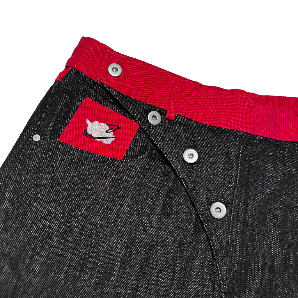 "Crimson Wind" Raw Denim Jorts