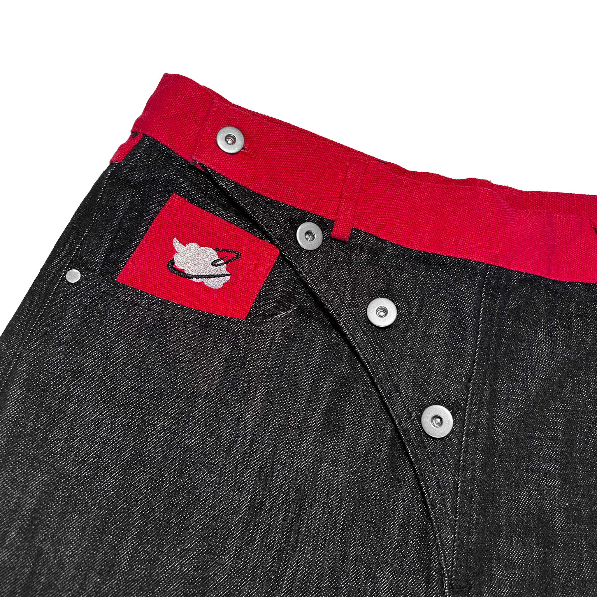 "Crimson Wind" Raw Denim Jorts