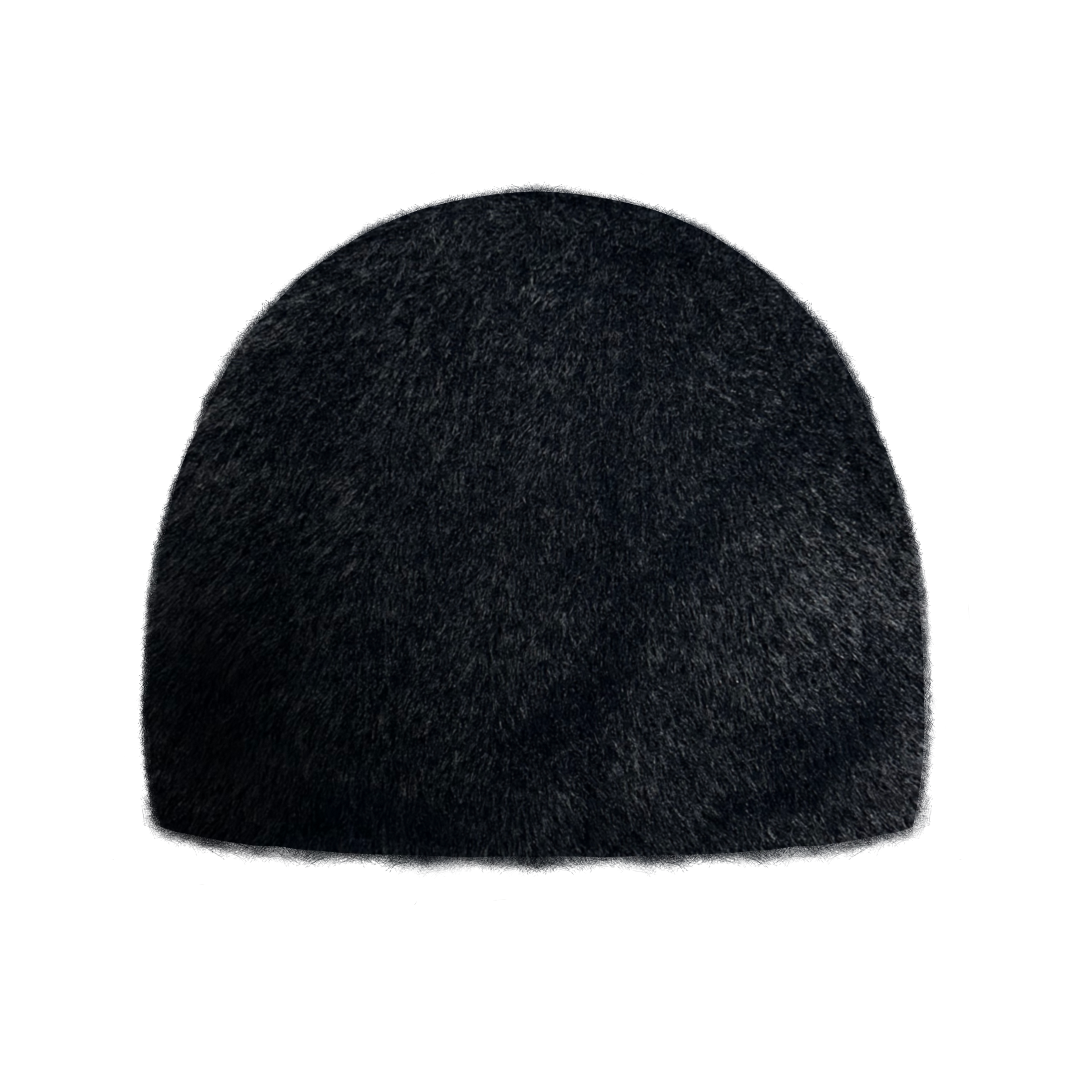 Black Mohair Beanie